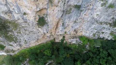 The impressive mountain, Vikos canyon, Tymfi mountain, Zagori, Greece   Stock Footage 116084407
