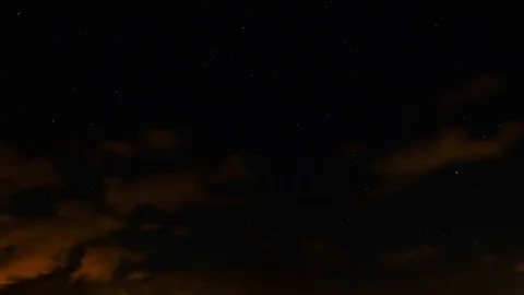 Impressive Night Stars sky with clouds earth rotation timelapse full hd Stock Footage 106032860