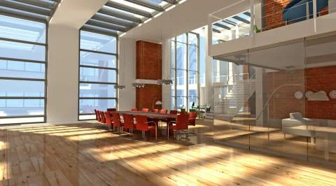 Impressive offices Stock Illustration