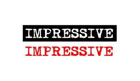 Impressive rubber stamp badge with typewriter set text logo design Stock Illustration