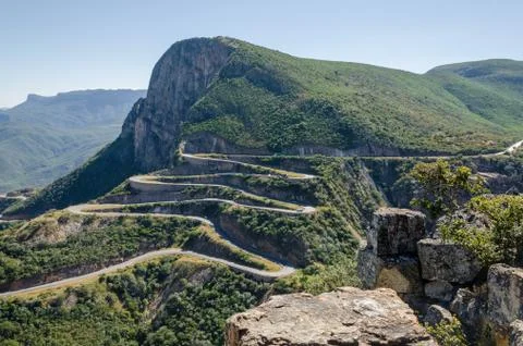 The impressive Serra da Leba pass in Angola Stock Photos