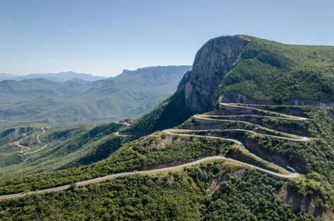 The impressive Serra da Leba pass in Angola Stock Photos