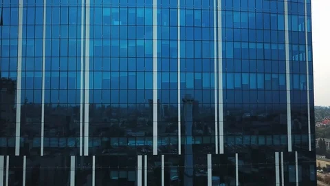 Impressive skyscrapers from drone Stock Footage 122292868