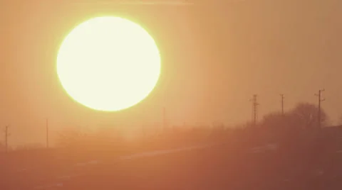 Impressive Sunset Stock Footage 35244001