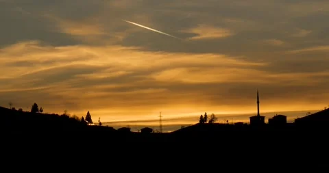 Impressive Sunset Footage Stock Footage 331740856