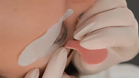 An impressive video that shows how microblading and lash lifts can be used to Stock Footage 263625964