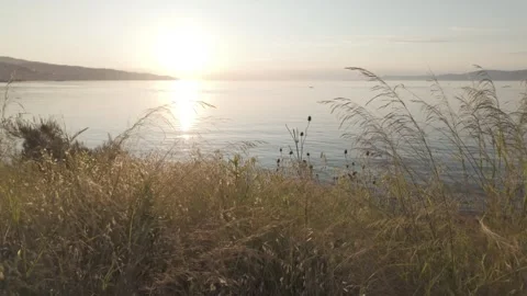 Impressive view of beach of Mudanya with a beautiful sunset Stock Footage 311114329