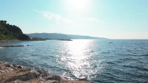 Impressive view of beach of Mudanya Stock Footage 311170038