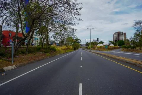 Impressive view of the empty streets of San Jose, Stock Photos