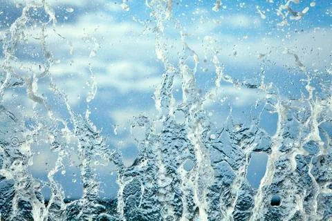 Impressive waves breaking Stock Photos