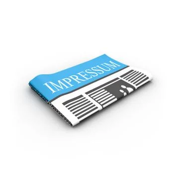 Impressum paper Stock Illustration