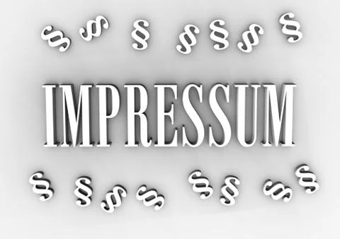 Impressum paragraphs Stock Illustration