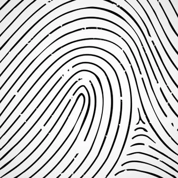 Imprint a human finger Stock-Illustration