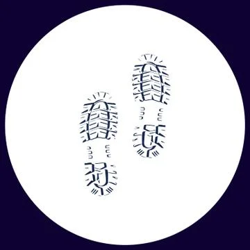 Imprints computer symbol Stock Illustration