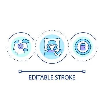 Improve memorization loop concept icon Stock Illustration
