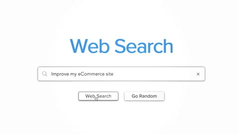 Improve My eCommerce Site Internet Web Browser Search Query Marketing Stock Footage 161172849