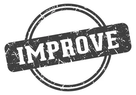 Improve stamp Illustrazione stock