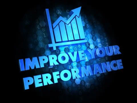Improve Your Performance Concept. Illustrazione stock