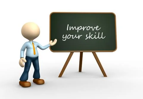 Improve your skill Stock Illustration