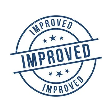 Improved Stamp, Improved Grunge Round Sign Stock Illustration