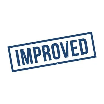 Improved Stamp, Improved Grunge Square Sign Illustrazione stock