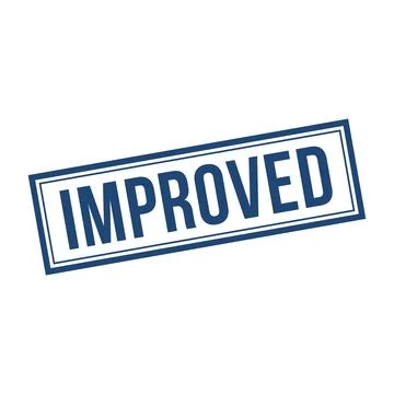 Improved Stamp, Improved Square Sign Stock Illustration