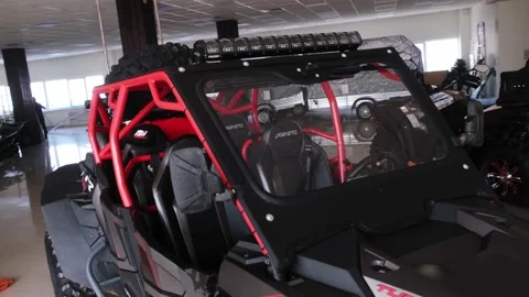 Improved UTV Buggy Cab Polaris RZR Turbo Video stock 173113266