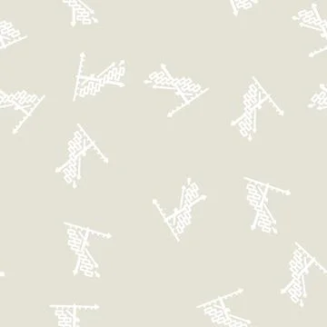 Improvement business strategy line vector seamless pattern イラスト素材