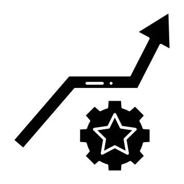 Improvement Glyph Icon Stock Illustration