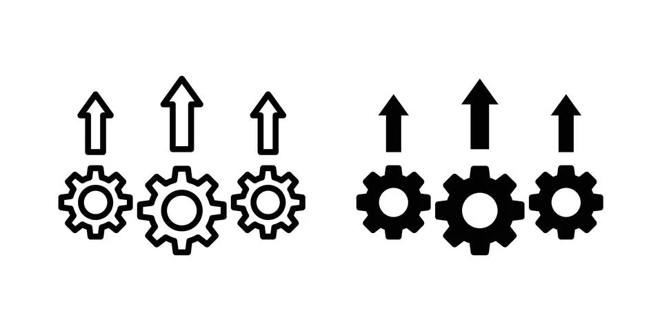 Improvement icon vector design illustrations Stock Illustration