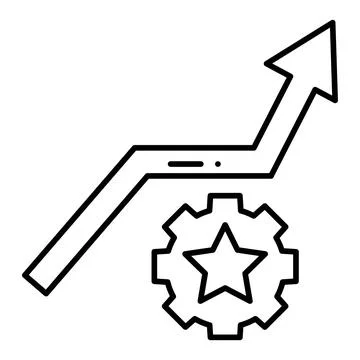 Improvement Line Icon Stock Illustration