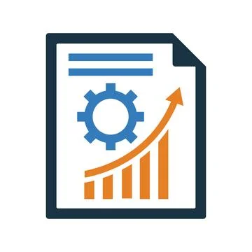 Improvement, list, progress, setting icon. Editable vector logo. 스톡 일러스트