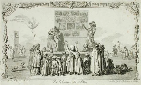 Improvement of the Morals. Daniel Nikolaus Chodowiecki (Germany, Danzig, 17.. Stock Illustration