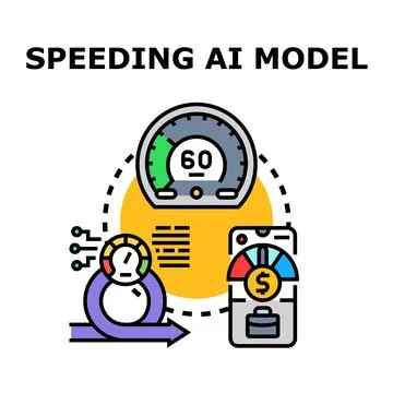 Improving ai model performance and business efficiency 스톡 일러스트
