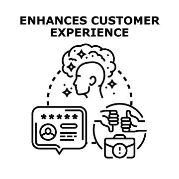 Improving client experience and satisfaction from services Stock Illustration