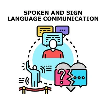 Improving communication access for people with disabilities Stock Illustration