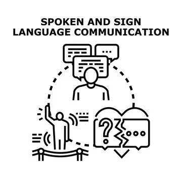 Improving communication access for people with disabilities Stock Illustration