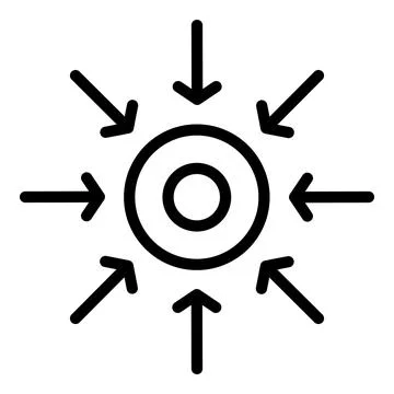 Improving concentration icon outline vector. Self challenge 스톡 일러스트