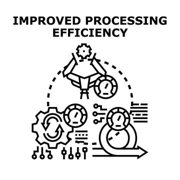 Improving digital processing efficiency and workflow optimization Illustration