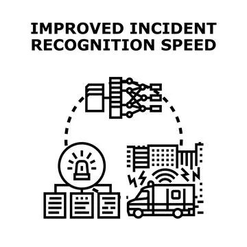 Improving incident recognition speed with smart technology Stock Illustration