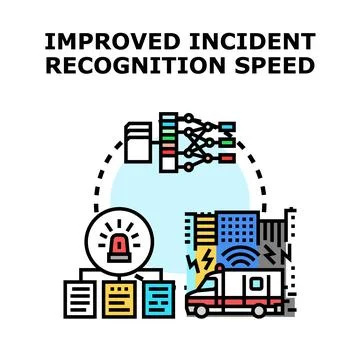 Improving incident recognition speed with smart technology Stock Illustration