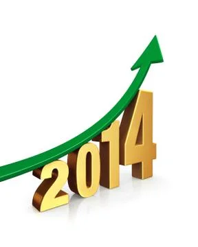 Improving prospects in 2014 Stock Illustration