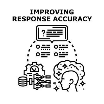 Improving response accuracy for artificial intelligence systems Stock Illustration