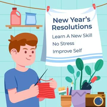 Improving Self Value By Learn New Skill Stock Illustration