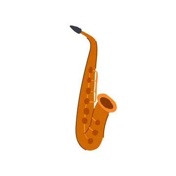 Improvisation saxophone cartoon vector illustration Stock Illustration