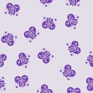 Impulse buying consumer behavior glyph seamless pattern 스톡 일러스트