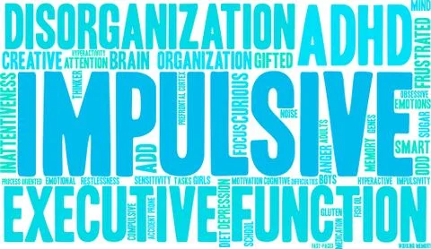 Impulsive Word Cloud 스톡 일러스트