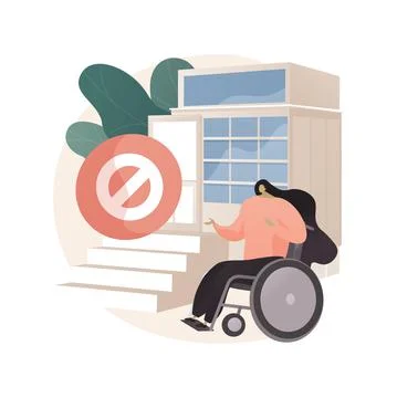 Inaccessible environments abstract concept vector illustration. Stock Illustration