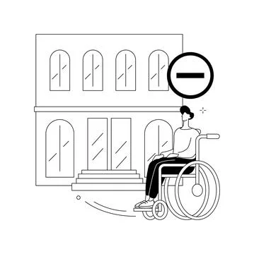 Inaccessible environments abstract concept vector illustration. Illustrazione stock