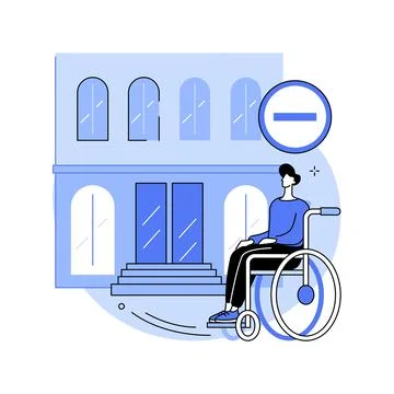 Inaccessible environments abstract concept vector illustration. Stock Illustration